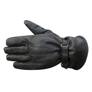 Guantes de Motociclismo RELEVO INDUSTRIES RI-MG-221 de Cuero Negro, Protección Completa para los Dedos, Impermeables, Antideslizantes, de Cuero PU - Product Image 2