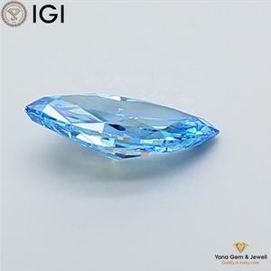 เพชรทรงมาร์คีส์ ขนาด 3.01 กะรัต สีฟ้าแฟนซี ความใสระดับ VS2 สำหรับงานหรูหรา พร้อมใบรับรอง IGI เพชร CVD ที่เพาะเลี้ยงในห้องปฏิบัติการ - Product Image 6
