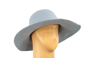 100% Wool Felt Fedora Hat with Printed Flower Ribbon and Pencil Brim Custom OEM Wide Brim Hat for Casual Scene - Product Image 5