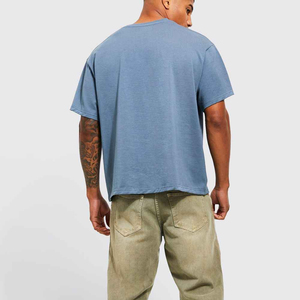 เสื้อยืดทรงบ็อกซี่ผู้ชาย พิมพ์ลายตามสั่งจากโรงงานโดยตรง ผ้าฝ้าย 100% ระบายอากาศได้ดี คุณภาพเยี่ยม ส่งตรงจากปากีสถาน ปี 2026 - Product Image 2