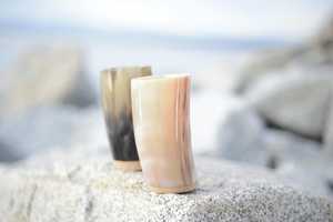 Gobelet à boire artisanal en corne de buffle naturelle, tasse à bière, gobelet en corne de Viking, verre écologique pour boissons - Product Image 5
