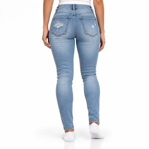 Denim Indigo Foncé pour Femmes, Vente en Gros, Coton, Étiquette Personnalisée pour Détaillants de Mode, Tailles S-XL, Production en Vrac - Product Image 3