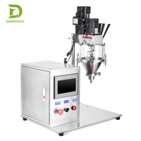 Máquina de Llenado de Polvo Semiautomática de Alta Precisión, Tipo Auger, para Viales de Vidrio, Bolsas, Tubos, Metal/Plástico