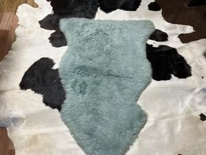 Custom Genuine Cow Skin Leather Full Pelt Hair Geometric Pattern Varsity <b>Jacket</b> Breathable 100% Polyester Filling Natural Brown - Product Image 3