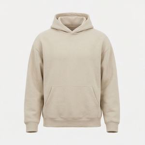 Sweat-shirt à capuche surdimensionné en molleton de coton avec broderie personnalisée pour commandes de merchandising de marque, coupe douce, couleur personnalisable - Product Image 1