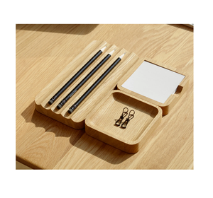 Wood Sticky Note <b>Pad</b> Holder Desktop Accessories Wood Sticky Notes Holder Wooden Note <b>Pad</b> Index Cards Holder - Product Image 6