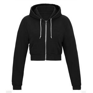 Sudadera con capucha corta vintage personalizada para mujer, oversize, con forro polar, manga larga, estilo hip hop, estampada, lavada, para invierno - Product Image 4