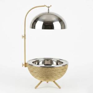 Quemador de Incienso de Metal de Lujo con Cubierta de Cúpula, Soporte para Bakhoor, Estilo Árabe, Quemador de Fragancia Oud para Mesa, Fabricante Mayorista - Product Image 1