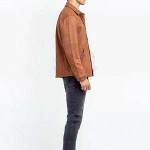 <b>Men</b> Faux <b>Suede</b> Shacket Button Front Long Sleeve Casual Overshirt Breathable Quick-Dry Windproof Soft Comfortable Warm <b>Jacket</b> - Product Image 2