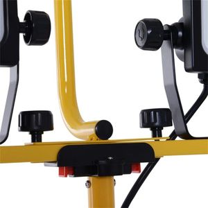 Versatile 10,000 Lumen Dual Head LED Work <b>Light</b> Dimmable <b>Workshop</b> Lighting Telescoping Adjustable Tripod Stand DC Power Supply - Product Image 5