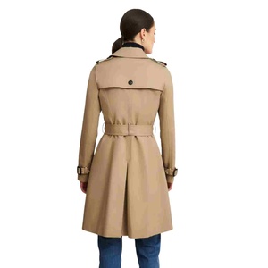 Gabardina de Mujer Casual con Forro de Poliéster Bordado para Otoño 2026, Nuevo Modelo con Cuello Vuelto y Doble Abotonadura Abierta - Product Image 2