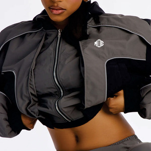 Women Strong Comfortable Micro Polyester Soft Shell Waterproof <b>Cropped</b> <b>Jackets</b> Windproof & Zipper Closure Plus <b>Jacket</b> for men - Product Image 3