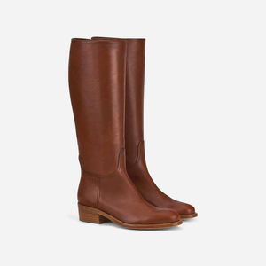 Bottes d'équitation pour hommes confortables en cuir véritable et PU respirant, chaussures de haute qualité, couleurs et tailles personnalisées, service OEM - Product Image 2