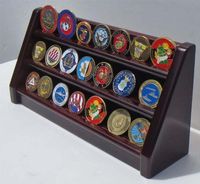 Présentoir en bois décoratif pour pièces de collection, motif floral, vente chaude, support pour pièces de défi