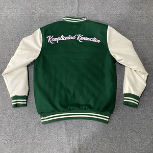 Premium Quality Men's Letterman Varsity <b>Jackets</b> Wool Body Eco-friendly Anti-Static Customizable Sailar Collar <b>Smart</b> Stylish - Product Image 2