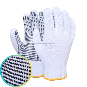 Guantes DE SEGURIDAD antiestáticos y antiimpacto óptimos, guantes de algodón con puntos de PVC para protección industrial de manos en Indonesia - Product Image 1