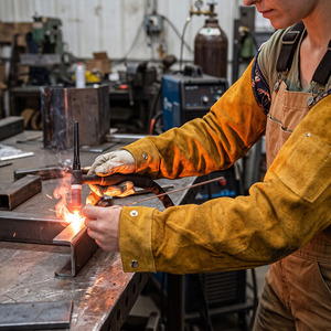 Mangas de Cuero Vacuno Ignífugas de Alto Rendimiento, Resistentes al Calor y a los Cortes, Nivel 2 de Corte ANSI/ISEA, para Construcción - Product Image 6