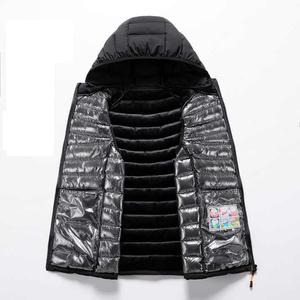 Veste matelassée personnalisée en toile, manteau bouffant épais rembourré de duvet, vêtements d'extérieur d'hiver décontractés pour hommes, gilet matelassé fabriqué au Pakistan - Product Image 5