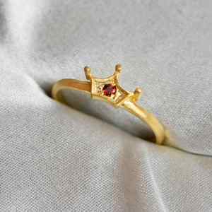 925 Sterling <b>Silver</b> <b>Garnet</b> <b>Ring</b> Matte Look Handmade Luxury Gemstone Jewelry Womens Gift Engagement Party Wedding Anniversary - Product Image 3