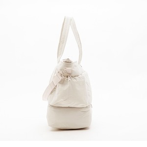Sac de voyage simple en tissu matelassé blanc, sac à bandoulière de grande capacité, sac messager, sac de voyage léger - Product Image 5