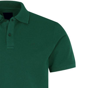 Camiseta de Hombre de Alta Calidad, 100% Algodón Jersey, Tejido Sólido, Bordada, de Secado Rápido, Casual, Manga Corta, con Botones, Logotipo Personalizado en la Parte Delantera, 200g - Product Image 6