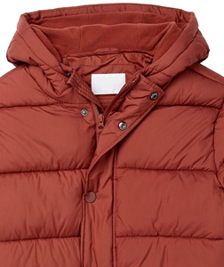 Men's Glacier <b>Warm</b> Woolen Puffer Jacket Lightweight Quilted Winter Casual Full Zip Outdoor Fashion Coat Embroidery Solid Pattern - Product Image 4