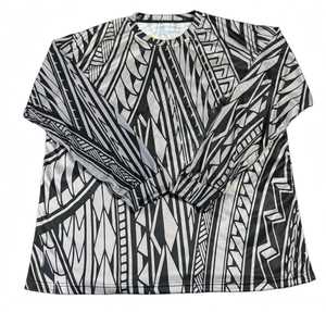 <b>Men's</b> <b>Long</b> <b>Sleeve</b> Crewneck <b>Shirt</b> Black <b>White</b> Animal Print Sporty Sublimation Transfer Print 100% Polyester High Visibility - Product Image 2