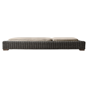 Cama Solar de Mimbre de Primera Calidad para Exteriores, Estilo Mandarin Oriental, Elegante y Minimalista, con Respaldo Ajustable y Cojín - Product Image 4