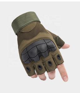 Guantes Profesionales Multifuncionales Anticorte Unisex de Medio Dedo, de Cuero, con Nudillos Reforzados, para Deportes al Aire Libre, Senderismo, Caza, Ciclismo - Product Image 6