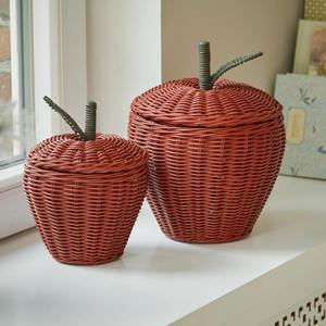 Natural rattan <b>basket</b> container bins top quality eco fiber weave <b>baskets</b> <b>baby</b> boy room decoration - Product Image 1