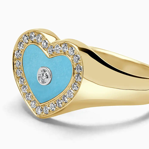 Bague de fiançailles Roy Diamond en argent sterling 925 plaqué rhodium avec moissanite en forme de cœur et sertissage à griffes - Product Image 2
