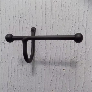 Contemporary Wall Mounted Iron Toilet Paper Holder Stylish Tissue <b>Roll</b> Dispenser For Bathroom Interior Styling - Product Image 1