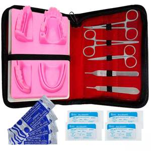 ADI INDUSTRY CE Certified Surgical <b>Suture</b> Practice <b>Kit</b> with Silicone Pad and Instruments for Medical Students Training - Product Image 4