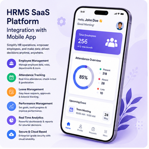 Desarrollo de Aplicaciones Móviles HRMS Avanzadas, Gestión de Personal, Control de Horas, Autoservicio para Empleados, Solución HR Basada en la Nube - Product Image 1