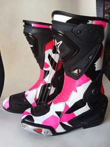 Botas de Motocicleta Personalizadas, Botas de Cuero con Impresión UV, Diseño Personalizado, Botas de Motociclista de Alto Rendimiento - Product Image 2