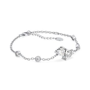 Pulsera de Cadena con Eslabones de Plata de Ley 925 con Certificado REYES GRA, Moissanita de 2.75CT, Bañada en Rodio, Regalo de Compromiso, Joyería Fina - Product Image 2