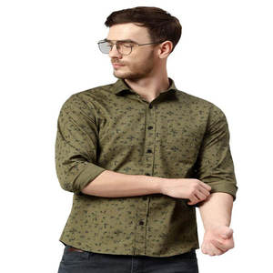 Camisa informal de manga larga con cuello vuelto para hombre de alta calidad, holgada, para cuello de Polo, transpirable, antiarrugas, estampado de algodón lavado - Product Image 5