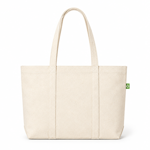 Recycled Cotton Canvas Tote <b>Bag</b> Heavy Duty Foldable <b>Long</b> Custom Print Sustainable Gift Wholesale Promotional Grocery Market - Product Image 1