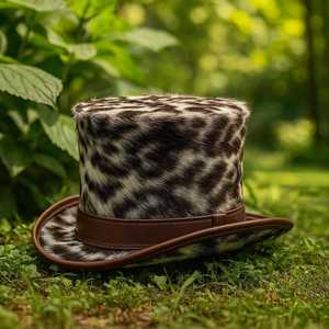 Australian Style Cowhide Handmade Leather Steampunk Top <b>Hat</b> outdoor cowboy <b>hat</b> Braided <b>band</b> cowboy <b>hat</b> - Product Image 1