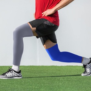 WARPRO - Mangas de Compresión Largas para Piernas, Antideslizantes, Soporte Deportivo para Correr, Baloncesto, Fútbol, Ropa Personalizada OEM - Product Image 2