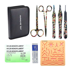 Complete Surgical Suture <b>Kit</b> for Medical Students Medic Instruments with Realistic Suture Pad Professional <b>Suturing</b> <b>Kit</b> - Product Image 1