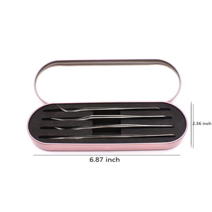 Pochette de rangement durable pour outils cosmétiques (lot de 2) avec design portable, fermeture sécurisée et compartiments organisés pour pinces à cils - Product Image 3