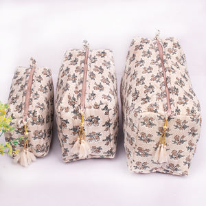 Pochette de rangement portable matelassée de haute qualité pour maquillage et outils, pour femme, pour voyage, cosmétiques, lavable, avec cordon de serrage, grande taille - Product Image 1