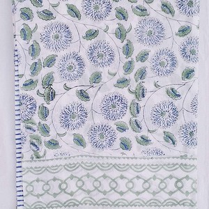 100% Pure Cotton Eco-Friendly Floral Block Printed <b>Sarongs</b> for Women Beach Coverup Pareo Party Wear Scarf 1 Piece - Product Image 3