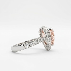 Women's Heart & Round Lab Grown Diamond Ring | 5 CT Center Diamond - Product Image 3