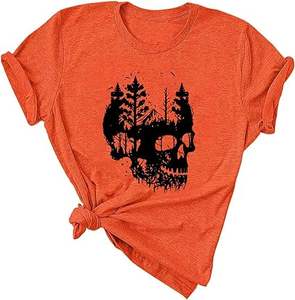 เสื้อยืดผู้หญิงเรียบง่าย สไตล์ลำลอง รับสกรีนโลโก้ เสื้อยืดคอกลม แขนสั้น ผ้าฝ้าย ระบายอากาศ ทรงเข้ารูป เสื้อฤดูร้อนสำหรับผู้หญิง - Product Image 6