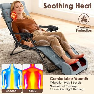 Tappetino Massaggiante Shiatsu a 9 Modalità per Tutto il Corpo con Supporto Lombare Gonfiabile e Terapia del Calore per Massaggiatori di Schiena, Fianchi e Gambe - Product Image 5