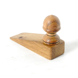 Wood & Leather Door <b>Stoppers</b> Wooden Door Stop Personalized Door Wedge with Engraving Solid Walnut Door Wedge Wooden Door Stops - Product Image 6
