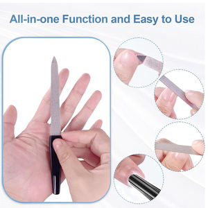 Lime à ongles et polissoir pour le soin et le façonnage des ongles, lime à ongles en émeri, outil de manucure et pédicure, lime à ongles pour ongles en gel - Product Image 2