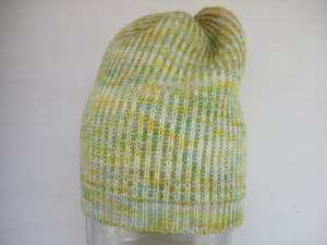 Gorro de punto jacquard tie-dye de invierno, estilo calavera, holgado, con dobladillo, impermeable, 100% lana, estilo urbano. - Product Image 3